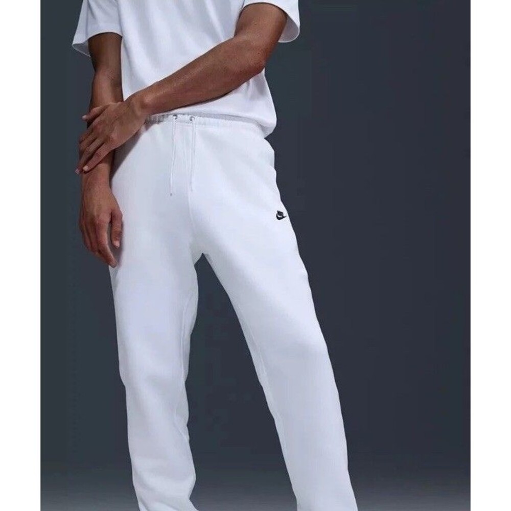 NWT Nike Sportswear Club Fleece Joggers Men's XXL White Black BV2671-100 Taper
